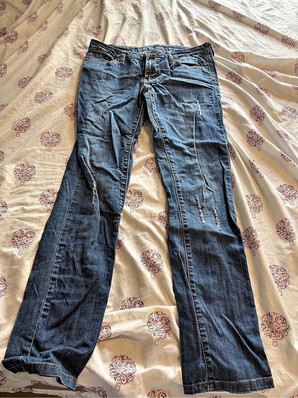 ZARA Women's Blue Flare Jeans